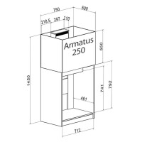 Aqua Medic Armatus 250 weiß 75x50x55 cm