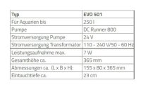 Aqua Medic Abschäumer Evo 501 bis 250 Liter
