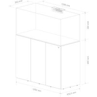 Nyos Opus G2 440 Slim-Line grey (125x55x55cm) 378 Liter