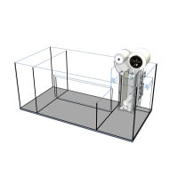 D-D AQUA-Pro Reef 1500 Metal Frame Driftwood Concrete Aquariumsystem 150x60x56cm