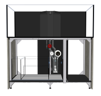 D-D AQUA-Pro Reef 1500 Metal Frame Japanese Pear Gloss Aquariumsystem 150x60x56cm