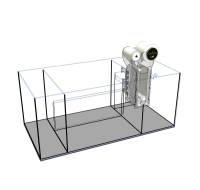 D-D AQUA-Pro Reef 1500 Metal Frame Japanese Pear Gloss Aquariumsystem 150x60x56cm