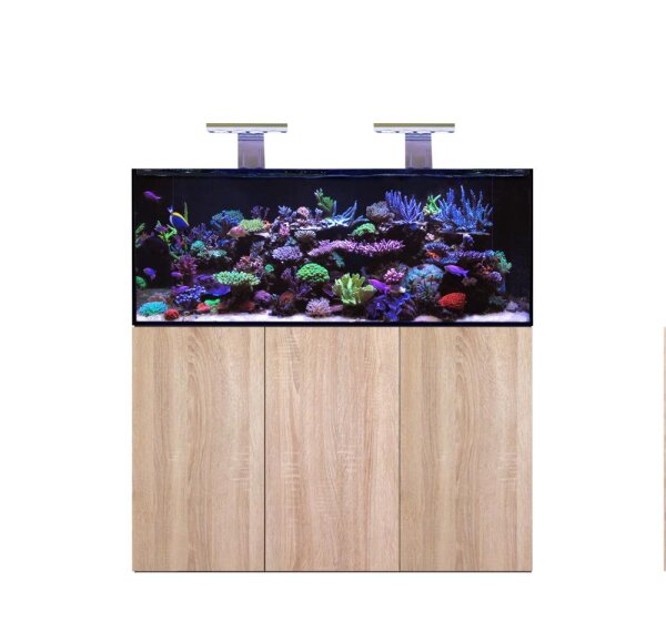 D-D AQUA-Pro Reef 1500 Metal Frame Platinum Oak Aquariumsystem 150x60x56cm