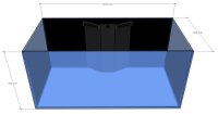 D-D AQUA-Pro Reef 1200 Anthracite Gloss 120x60x56cm Aquariumsystem mit Holzschrank