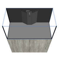 D-D AQUA-Pro Reef 1200 Anthracite Gloss 120x60x56cm Aquariumsystem mit Holzschrank