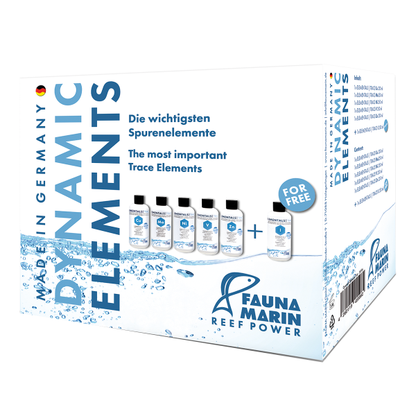 Fauna Marin Dynamic Elements Spurenelemente Set (Cu, I, Mo, Ni, V, Zn)