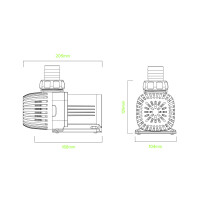 D-D Funktion 6500 DC Pumpe (max. 6500 l/h)