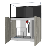 D-D AQUA-Pro Reef 1200 Metal Frame White Gloss 120x60x56cm Aquariumsystem
