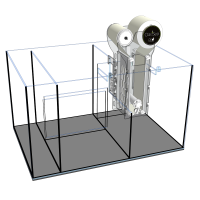 D-D AQUA-Pro Reef 1200 Metal Frame White Gloss 120x60x56cm Aquariumsystem