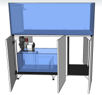 *NEU* D-D AQUA-Pro Reef 1500 Peninsula Metal Frame...