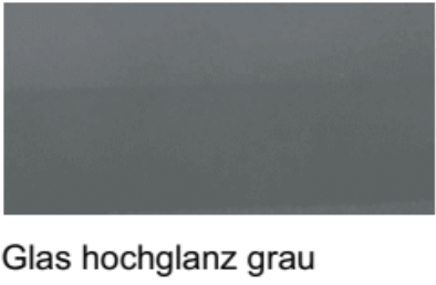 Glas hochglanz grau