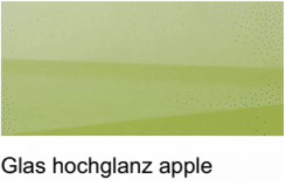 Glas hochglanz apple