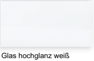 Glas hochglanz weiß
